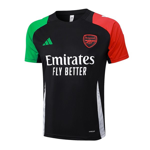 Camiseta Entrenamiento Arsenal 2024-2025 Negro Rojo 2